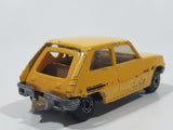 Vintage 1980 Lesney Matchbox Superfast No. 21 Renault 5TL Yellow Die Cast Toy Car Vehicle with Opening Rear Hatch