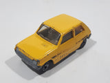 Vintage 1980 Lesney Matchbox Superfast No. 21 Renault 5TL Yellow Die Cast Toy Car Vehicle with Opening Rear Hatch