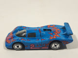 1992 Hot Wheels Sol-Aire CX-4 Blue Die Cast Toy Car Vehicle Opening Rear Hood