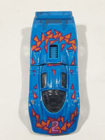 1992 Hot Wheels Sol-Aire CX-4 Blue Die Cast Toy Car Vehicle Opening Rear Hood