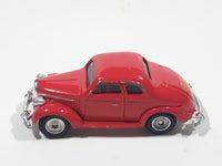 1990 ERTL Disney Dick Tracy Tess' Car 1936 Ford Coupe Red Die Cast Toy Car Vehicle