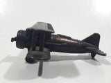 Vintage Miniature Airplane Bi-Plane Metal Pencil Sharpener Doll House Furniture Size