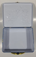 2008 Viacom Nickelodeon Spongebob Squarepants Embossed Tin Metal Lunch Box Container