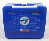 Loblaws Schneiders Toronto Blue Jays MLB Baseball Team Autograph Themed Blue Plastic Lunch Box Container