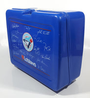 Loblaws Schneiders Toronto Blue Jays MLB Baseball Team Autograph Themed Blue Plastic Lunch Box Container