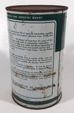 Vintage Quaker State Motor Oil 1 Imperial Quart Metal Can