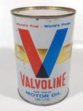 Vintage Valvoline Heavy Duty SAE 10W-30 Motor Oil One Litre Metal Can FULL
