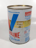 Vintage Valvoline Heavy Duty SAE 10W-30 Motor Oil One Litre Metal Can FULL