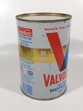Vintage Valvoline Heavy Duty SAE 10W-30 Motor Oil One Litre Metal Can FULL