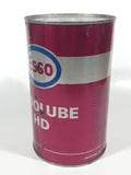 Vintage Esso Essolube HD Heavy Duty SAE 30 Motor Oil One Litre Pink Metal Can