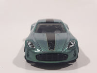 2018 Hot Wheels HW Exotics Aston Martin One-77 Metallic Green Die Cast Toy Car Vehicle