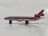 Vintage 1988 Matchbox Skybusters SB 13 DC 10 Aeromexico Silver and Red Die Cast Toy Jumbo Jet Airplane Made in Macau