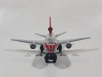 Vintage 1988 Matchbox Skybusters SB 13 DC 10 Aeromexico Silver and Red Die Cast Toy Jumbo Jet Airplane Made in Macau