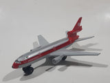 Vintage 1988 Matchbox Skybusters SB 13 DC 10 Aeromexico Silver and Red Die Cast Toy Jumbo Jet Airplane Made in Macau