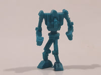 Autobots Transformers Style Blue Miniature 1 1/8" Tall Toy Figure in Vending Machine Capsule