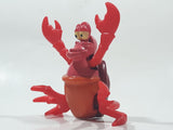 1996 McDonald's Disney Little Mermaid Sebastian Crab 3 1/4" Tall Plastic Wind Up Moving Toy Figure