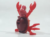 1996 McDonald's Disney Little Mermaid Sebastian Crab 3 1/4" Tall Plastic Wind Up Moving Toy Figure