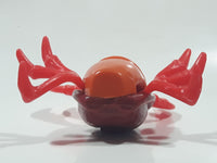 1996 McDonald's Disney Little Mermaid Sebastian Crab 3 1/4" Tall Plastic Wind Up Moving Toy Figure