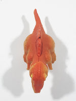 Orange Dinosaur T-Rex Tyrannosaurus Rex with Lights and Sound 4" Long Plastic Toy Figure