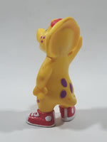 1996 The Lions Group Barney The Dinosaur BJ Yellow 3 1/4" Tall PVC Toy Figure