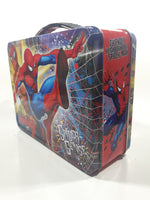 2009 Marvel Spider-Man Spider-Sense Embossed Tin Metal Lunch Box Container