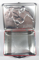 2009 Marvel Spider-Man Spider-Sense Embossed Tin Metal Lunch Box Container