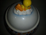 2007 Tindex Warner Bros. Looney Tunes Tweety Bird Colorful Dots 9 1/2" Tall Ceramic Cookie Jar