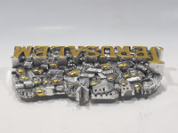 Jerusalem 4 1/2" Wide 3D Resin Fridge Magnet Travel Souvenir