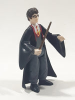 2004 WBEI Harry Potter Hogwarts Uniform with Wand 2 5/8" Tall Toy Action Figure