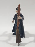 2004 WBEI Harry Potter Hogwarts Uniform with Quidditch Broom Stick Accessory 2 5/8" Tall Toy Action Figure