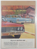 1962 Saturday Evening Post 1962 Oldsmobile Dynamic 13 1/2" x 20 3/4" Magazine Print Ad