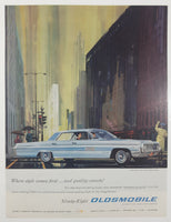 1961 Oldsmobile Ninety-Eight 10 1/4" x 13 5/8" Magazine Print Ad