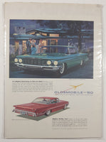 1960 Oldsmobile Super 88 Holiday Sport Sedan 10 1/2" x 13 3/4" Magazine Print Ad