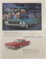 1960 Oldsmobile Super 88 Holiday Sport Sedan 10 1/2" x 13 3/4" Magazine Print Ad