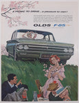 1962 Oldsmobile F-85 10 1/4" x 13 1/2" Magazine Print Ad