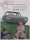 1962 Oldsmobile F-85 10 1/4" x 13 1/2" Magazine Print Ad