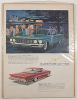 1960 Oldsmobile Super 88 Holiday Sport Sedan and 1960 Dynamic 88 Holiday SceniCoupe 10 1/4" x 13 3/4" Magazine Print Ad