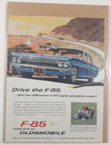 1961 Oldsmobile F-85 10 1/4" x 13 3/8" Magazine Print Ad