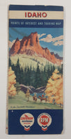 Vintage 1952 Chevron RPM Idaho Points Of Interest and Touring Map 18" x 26 1/2"