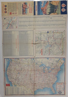 Vintage 1952 Chevron RPM Idaho Points Of Interest and Touring Map 18" x 26 1/2"