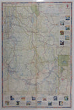 Vintage 1952 Chevron RPM Idaho Points Of Interest and Touring Map 18" x 26 1/2"