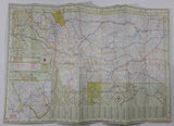 Vintage 1960 Texaco Montana Road Map 18" x 26 1/2"