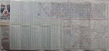 Vintage 1965 Texaco Los Angeles Street and Vicinity Maps Road Map 18" x 42"