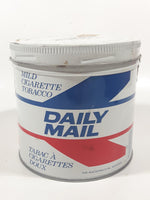 Vintage RJR Macdonald Daily Mail Mild Cigarette Tobacco White Red Blue Tin Metal Can