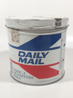 Vintage RJR Macdonald Daily Mail Mild Cigarette Tobacco White Red Blue Tin Metal Can