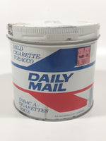 Vintage RJR Macdonald Daily Mail Mild Cigarette Tobacco White Red Blue Tin Metal Can