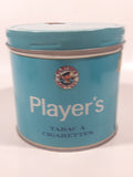 Vintage Early 1970s Player's Navy Cut Cigarette Tobacco Blue Tin Can