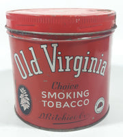 Vintage Imperial Tobacco Old Virginia Choice Smoking Tobacco Red Tin Metal Can