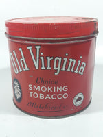 Vintage Imperial Tobacco Old Virginia Choice Smoking Tobacco Red Tin Metal Can