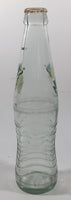 Mirinda 8 3/4" Tall 237mL Embossed Clear Glass Soda Pop Bottle